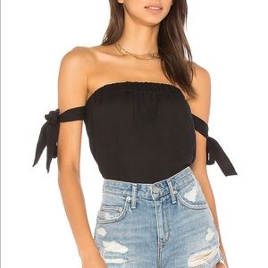 By The Way Off The Shoulder Black Top Small